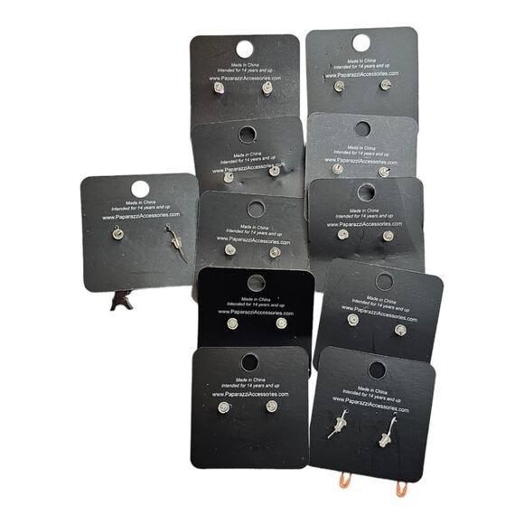 Paparazzi Stretch Bracelet and Pierced Earring Lot of 14 NEW Lot 2592 - Picture 5 of 8